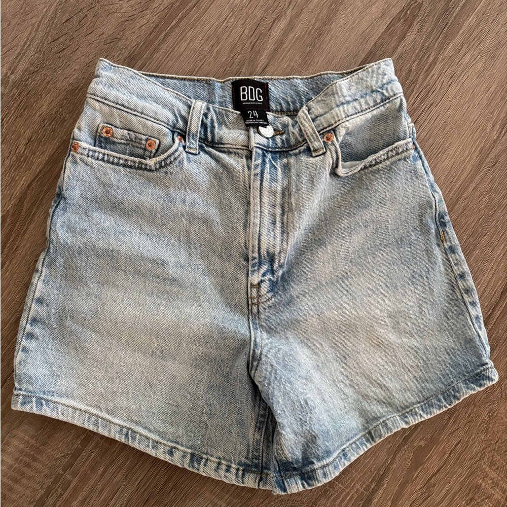 BDG Light Blue Denim Shorts